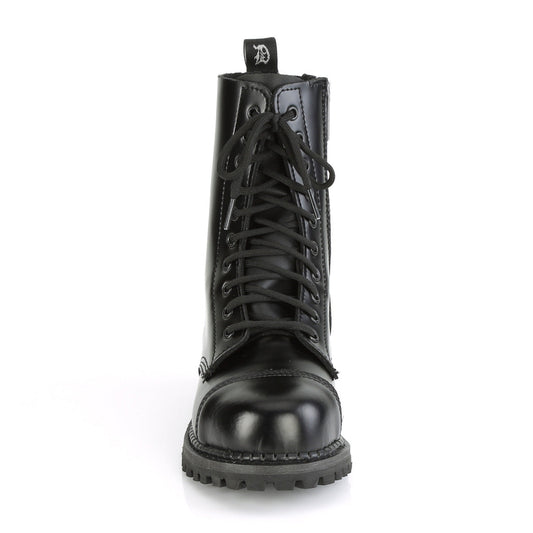 Demonia Cult Best Price - "Riot-10" Boots - Black Leather