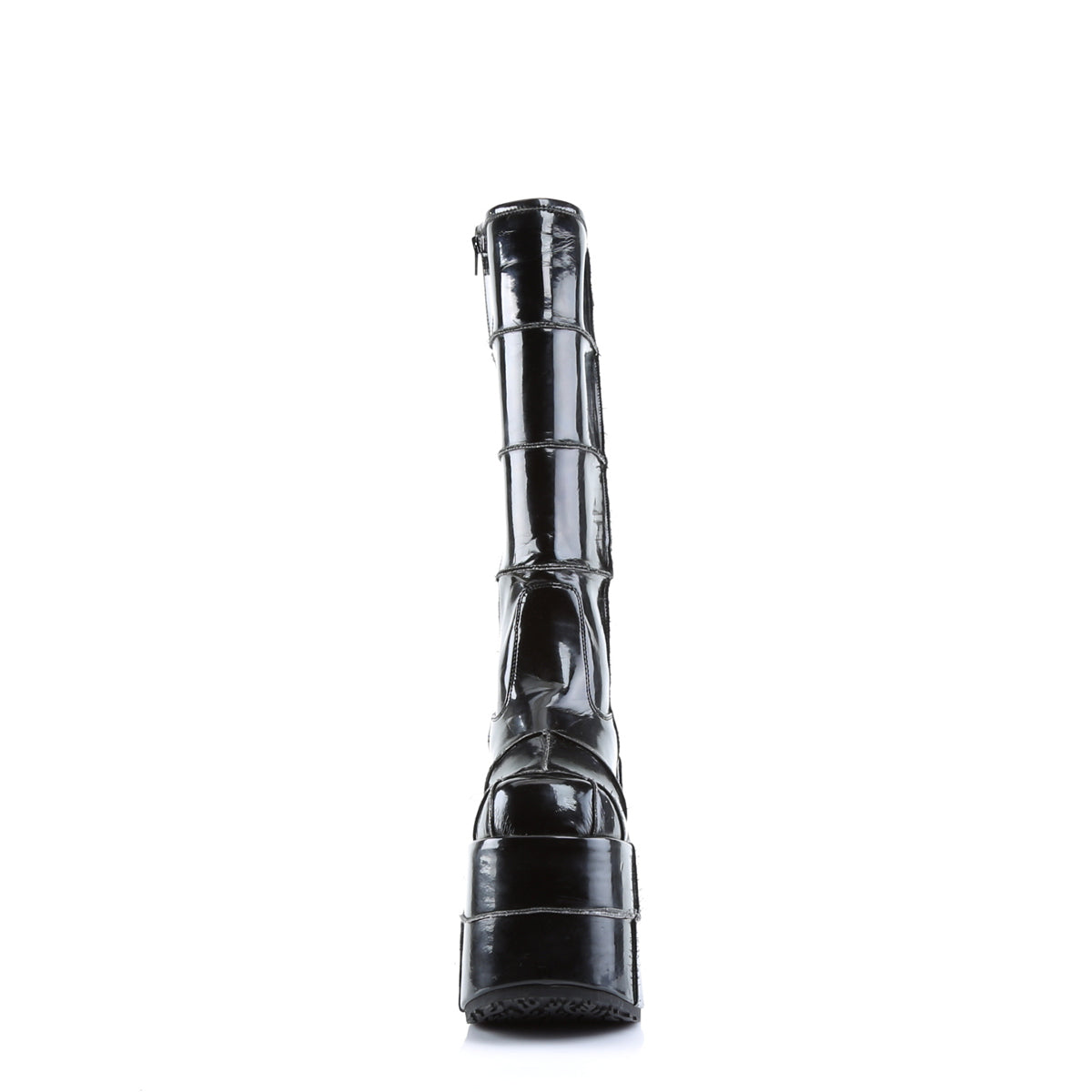 Demonia Cult Popular - "Stack-301" Boots - Black Patent