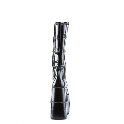Demonia Cult Popular - "Stack-301" Boots - Black Patent