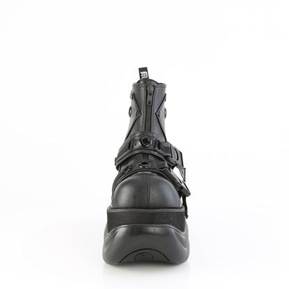 Demonia Cult Smart Buy - "Boxer-60" Boots - Black Vegan Leather