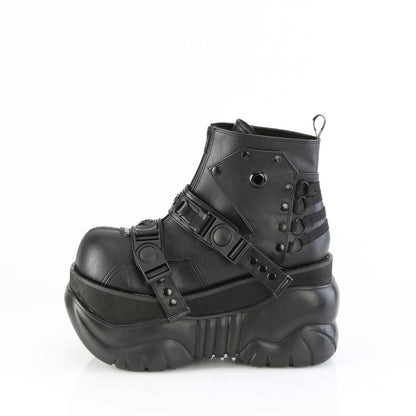 Demonia Cult Smart Buy - "Boxer-60" Boots - Black Vegan Leather