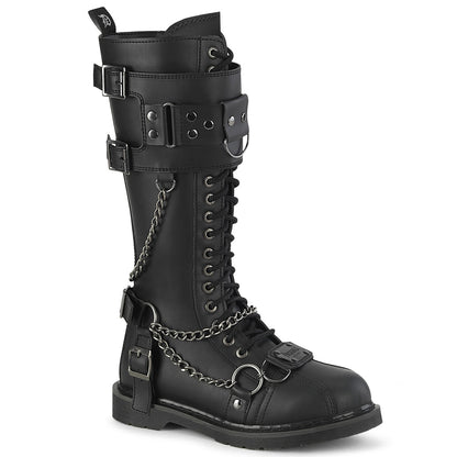 Demonia Cult Trending - "Bolt-415" Boots - Black Vegan Leather