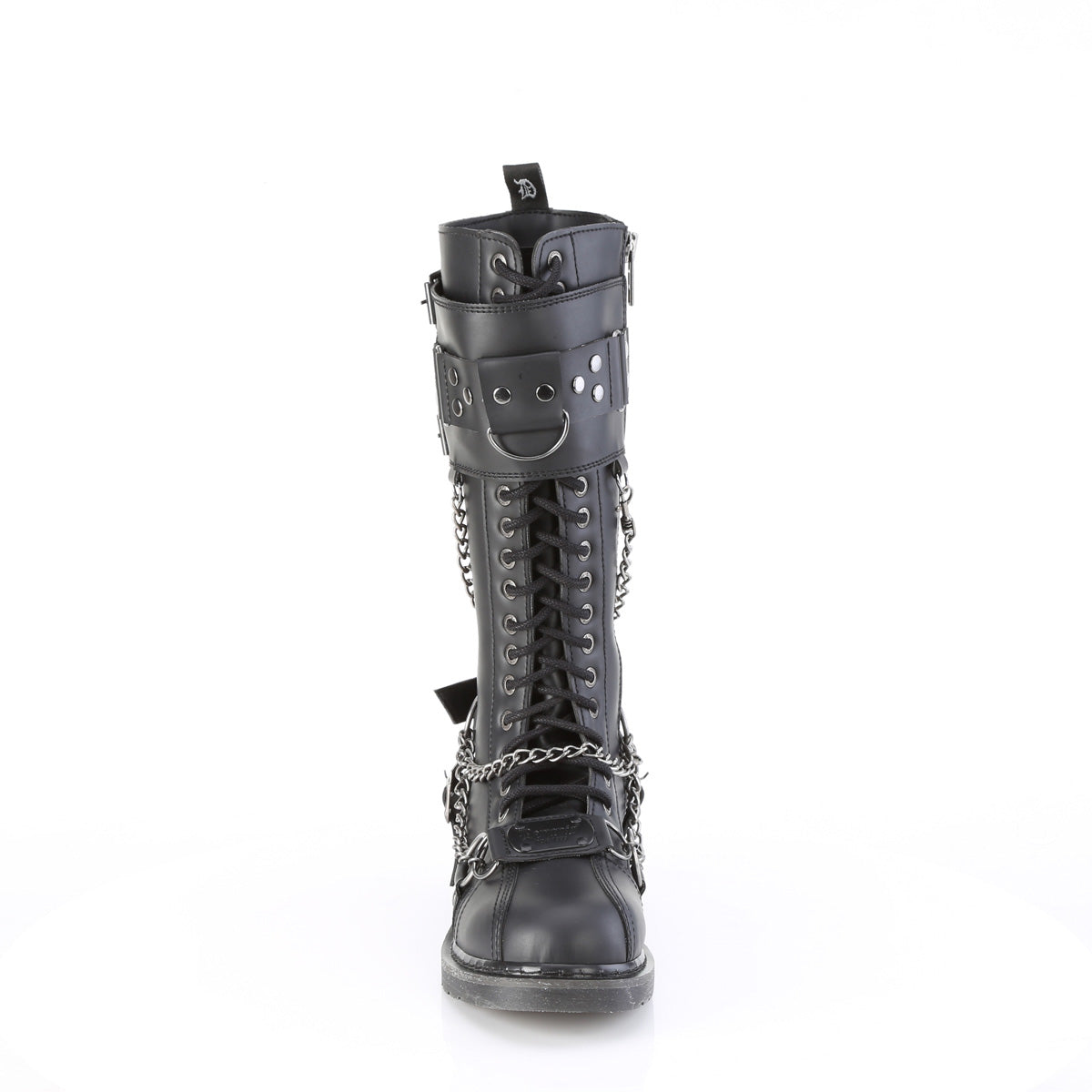 Demonia Cult Trending - "Bolt-415" Boots - Black Vegan Leather