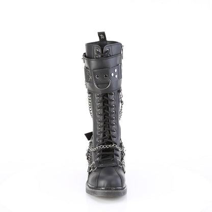 Demonia Cult Trending - "Bolt-415" Boots - Black Vegan Leather