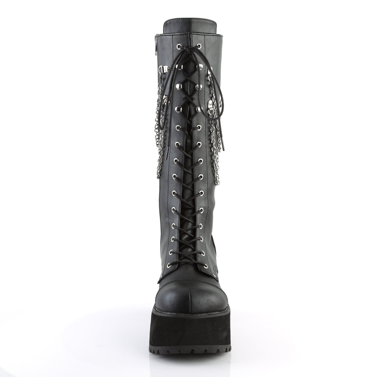 Demonia Cult Recommended - "Ranger-303" Boots - Black Faux Leather