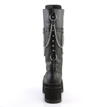 Demonia Cult Recommended - "Ranger-303" Boots - Black Faux Leather