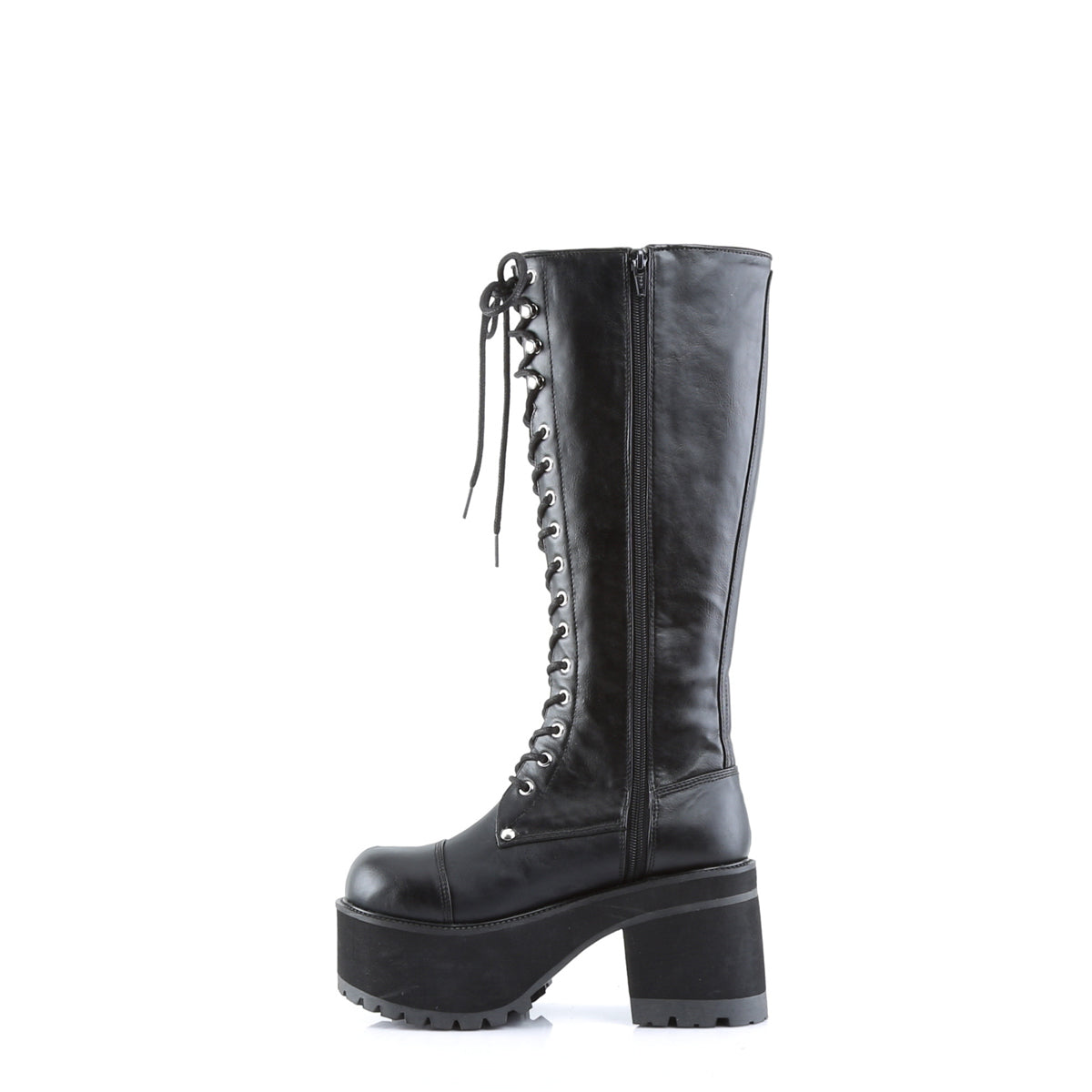 Demonia Cult New - "Ranger-302" Boots - Black Vegan Leather