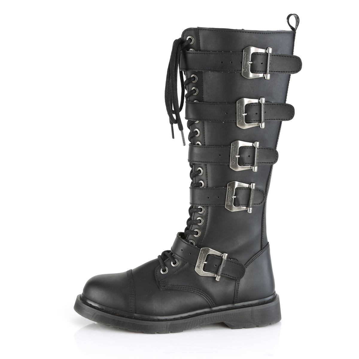 Demonia Cult Best Price - "Bolt-425" Boots - Black Vegan Leather