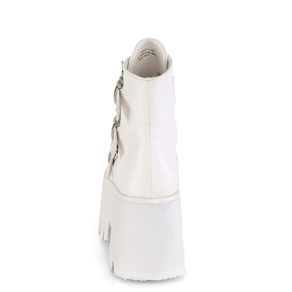 Demonia Cult Great Value - "Ashes-55" Boots - White Vegan Leather