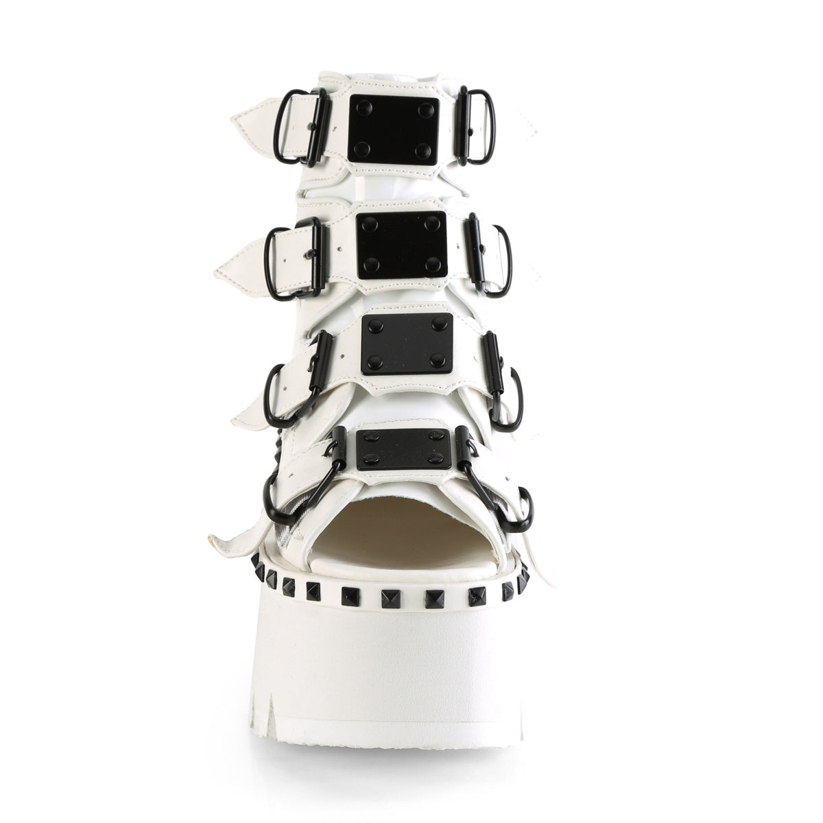 Demonia Cult Featured - "Ashes-70" Boots - White Vegan Leather