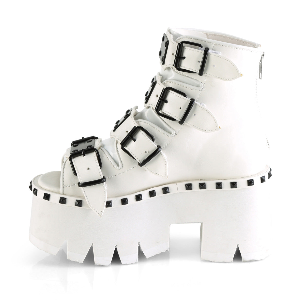 Demonia Cult Featured - "Ashes-70" Boots - White Vegan Leather