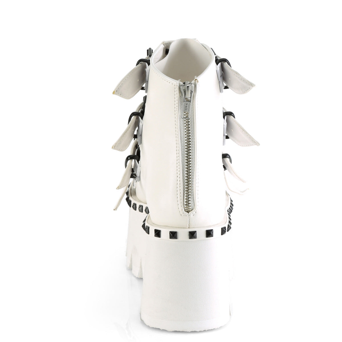 Demonia Cult Featured - "Ashes-70" Boots - White Vegan Leather