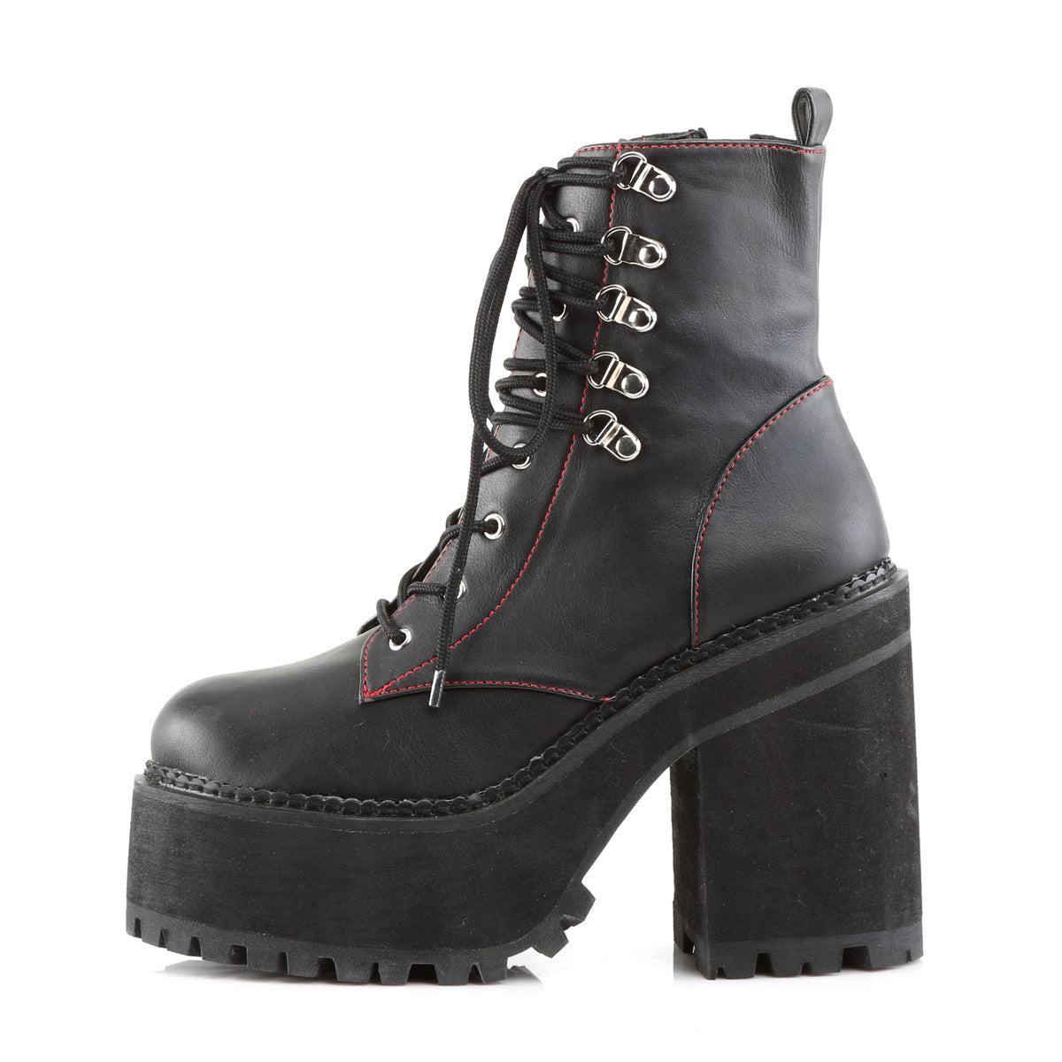 Demonia Cult Discount - "Assault-100" Boots - Black Vegan Leather