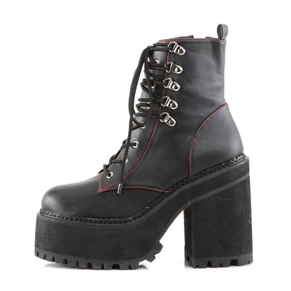 Demonia Cult Discount - "Assault-100" Boots - Black Vegan Leather