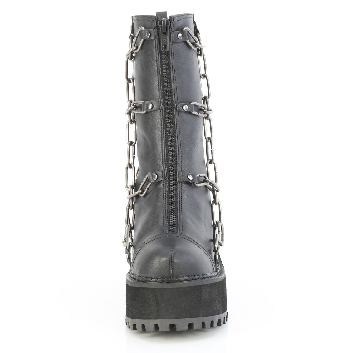 Demonia Cult Sale - "Assault-66" Boots - Black Vegan Leather