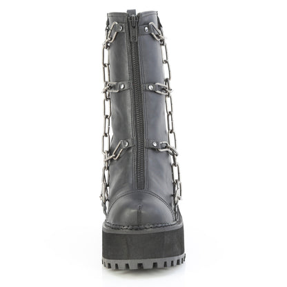 Demonia Cult Sale - "Assault-66" Boots - Black Vegan Leather