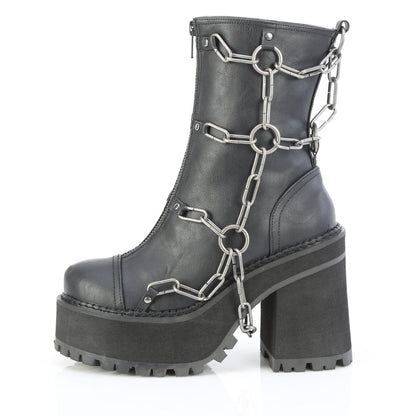 Demonia Cult Sale - "Assault-66" Boots - Black Vegan Leather
