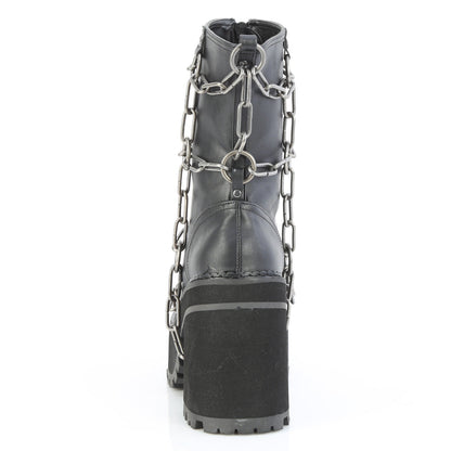 Demonia Cult Sale - "Assault-66" Boots - Black Vegan Leather