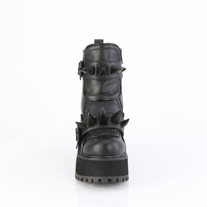 Demonia Cult Special Offer - "Assault-72" Boots - Black Vegan Leather