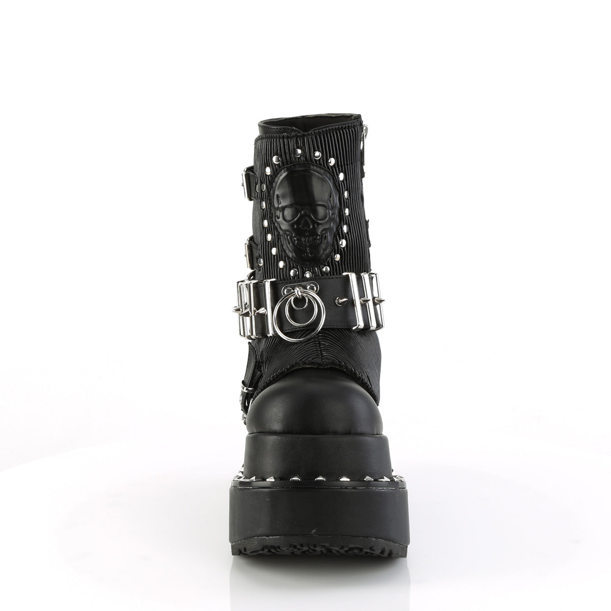 Demonia Cult Trusted - "Bear-150" Boots - Black Vegan Leather