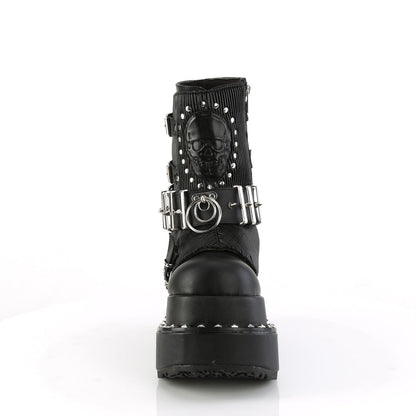 Demonia Cult Trusted - "Bear-150" Boots - Black Vegan Leather