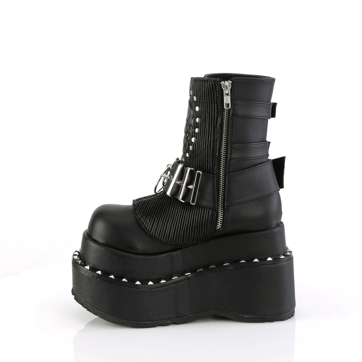 Demonia Cult Trusted - "Bear-150" Boots - Black Vegan Leather