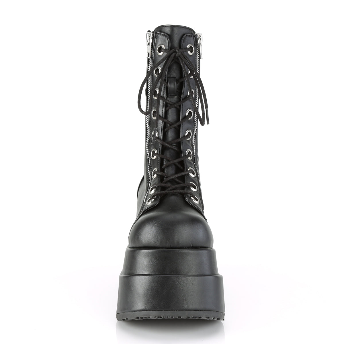 Demonia Cult Recommended - "Bear-265" Boots - Black Vegan Leather
