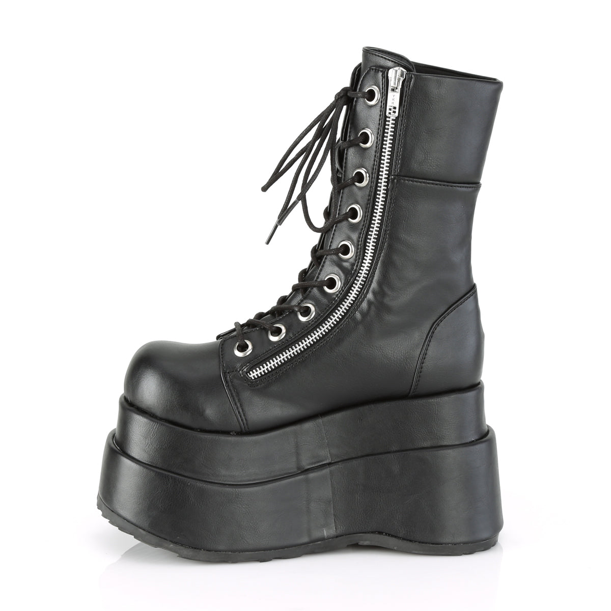 Demonia Cult Recommended - "Bear-265" Boots - Black Vegan Leather