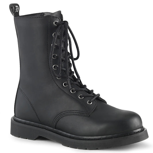 Demonia Cult Quality - "Bolt-200" Boots - Black Vegan Leather