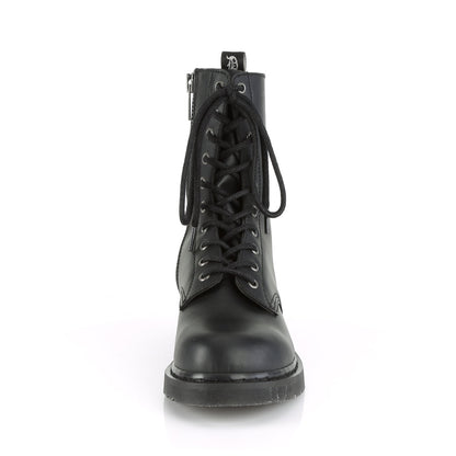 Demonia Cult Quality - "Bolt-200" Boots - Black Vegan Leather