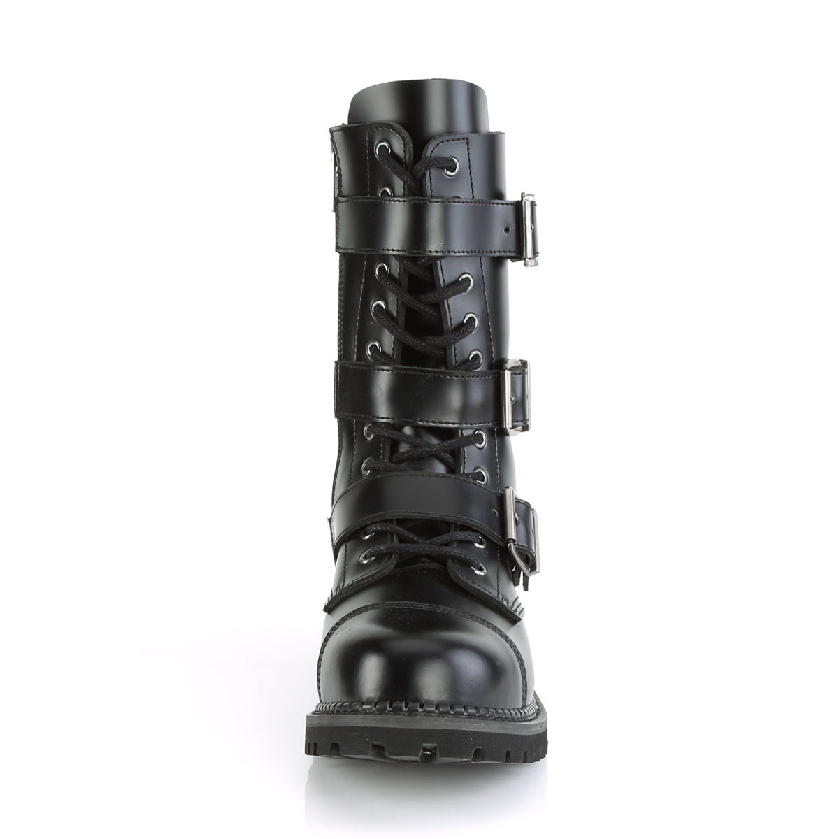 Demonia Cult Customer Favorite - "Riot-12BK" Boots - Black Leather