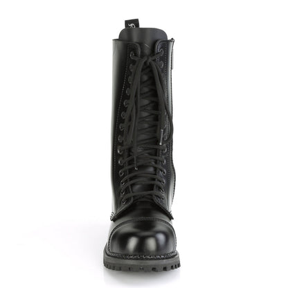 Demonia Cult Premium - "Riot-14" Boots - Black Leather