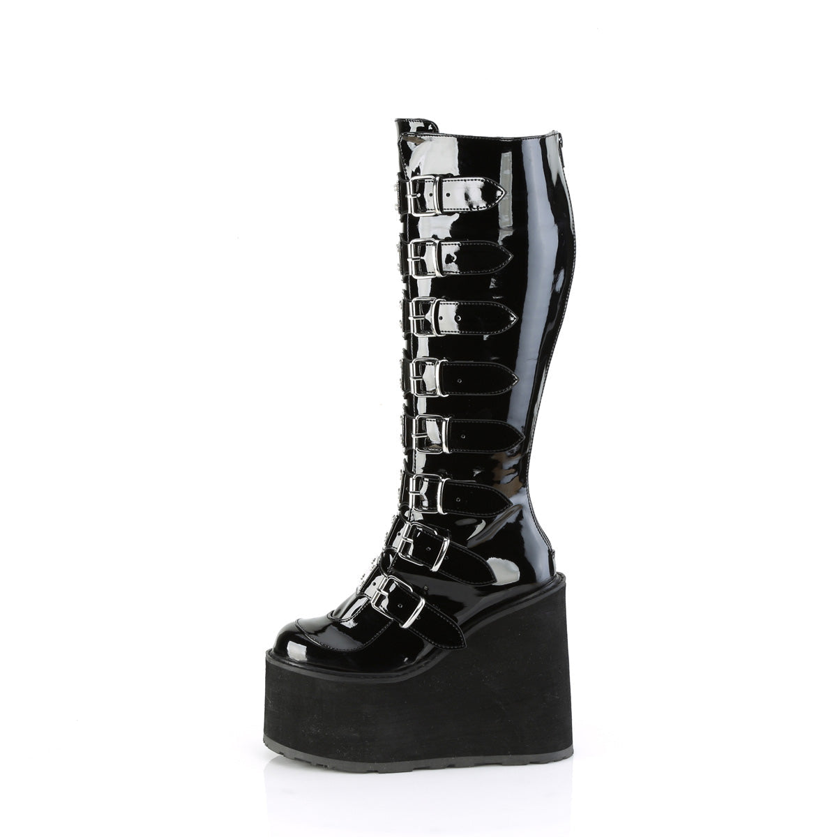Demonia Cult Popular - "Swing-815WC" Boots - Black Patent