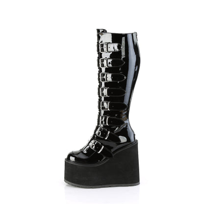 Demonia Cult Popular - "Swing-815WC" Boots - Black Patent
