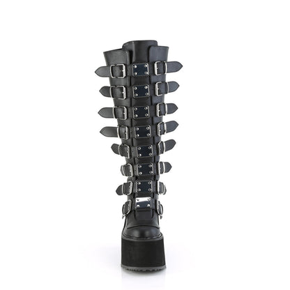 Demonia Cult Latest - "Swing-815WC" Boots - Black Vegan Leather