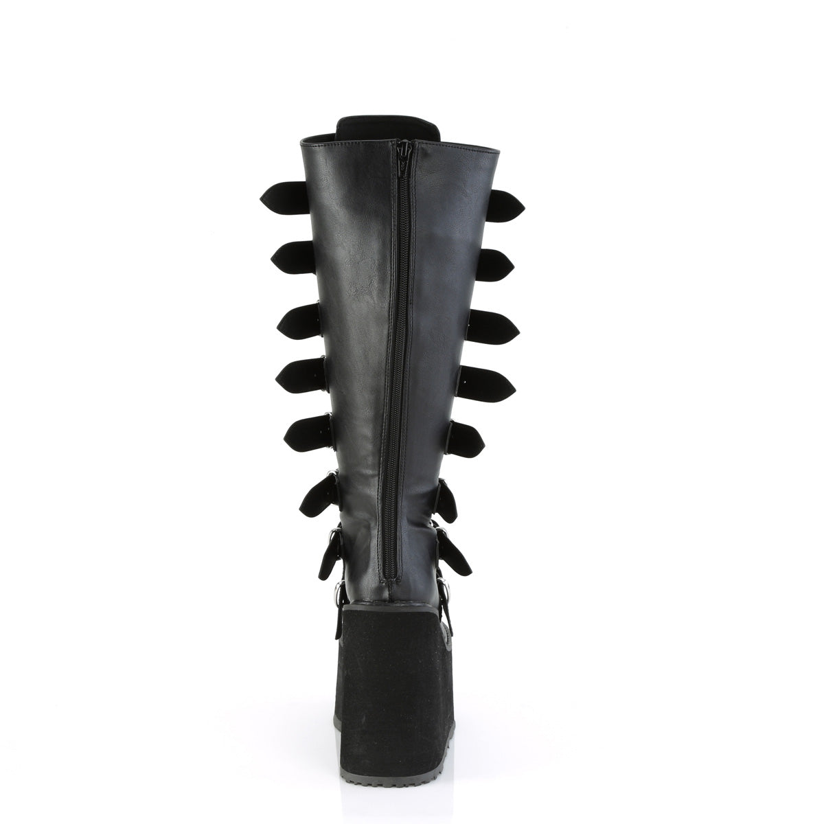 Demonia Cult Latest - "Swing-815WC" Boots - Black Vegan Leather
