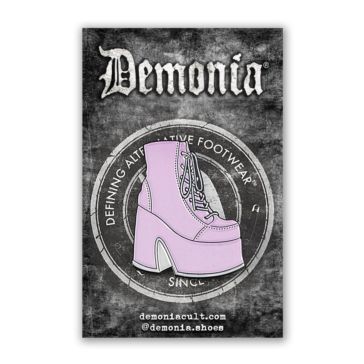 Demonia Cult New - CULT "Camel-203 Enamel Pin" Pink