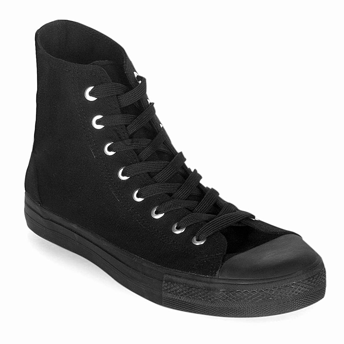 Demonia Cult Premium - "Deviant-101" Sneakers - Black Canvas