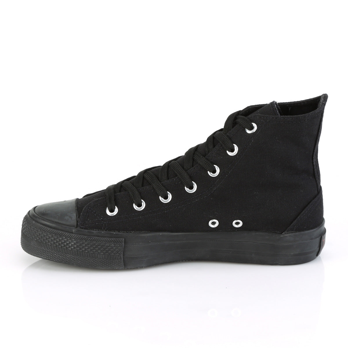 Demonia Cult Premium - "Deviant-101" Sneakers - Black Canvas