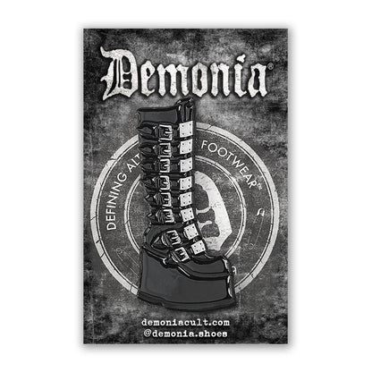 Demonia Cult Recommended - CULT "Swing-815 Enamel Pin" Black