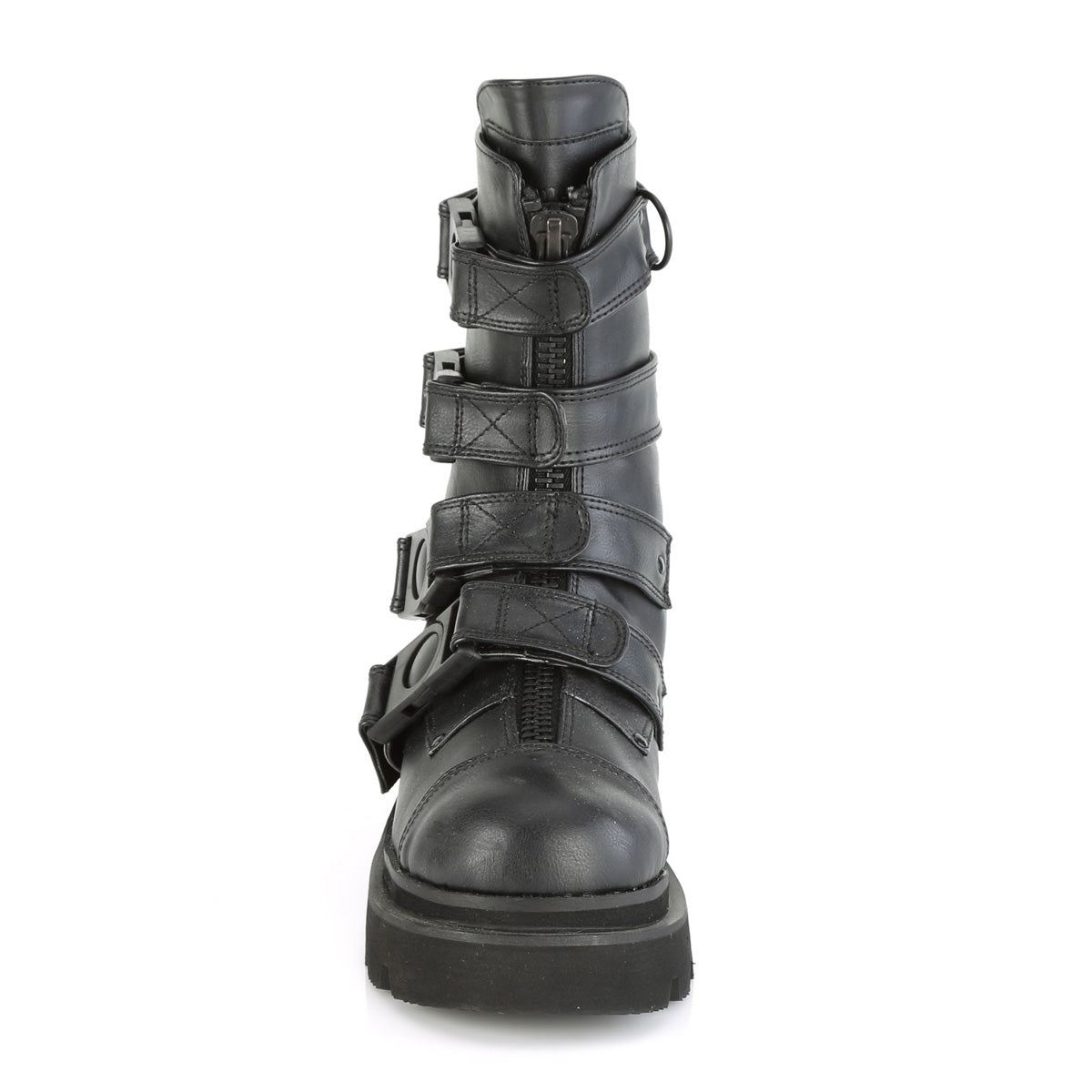 Demonia Cult Best Price - "Renegade-55" Boots - Black Vegan Leather