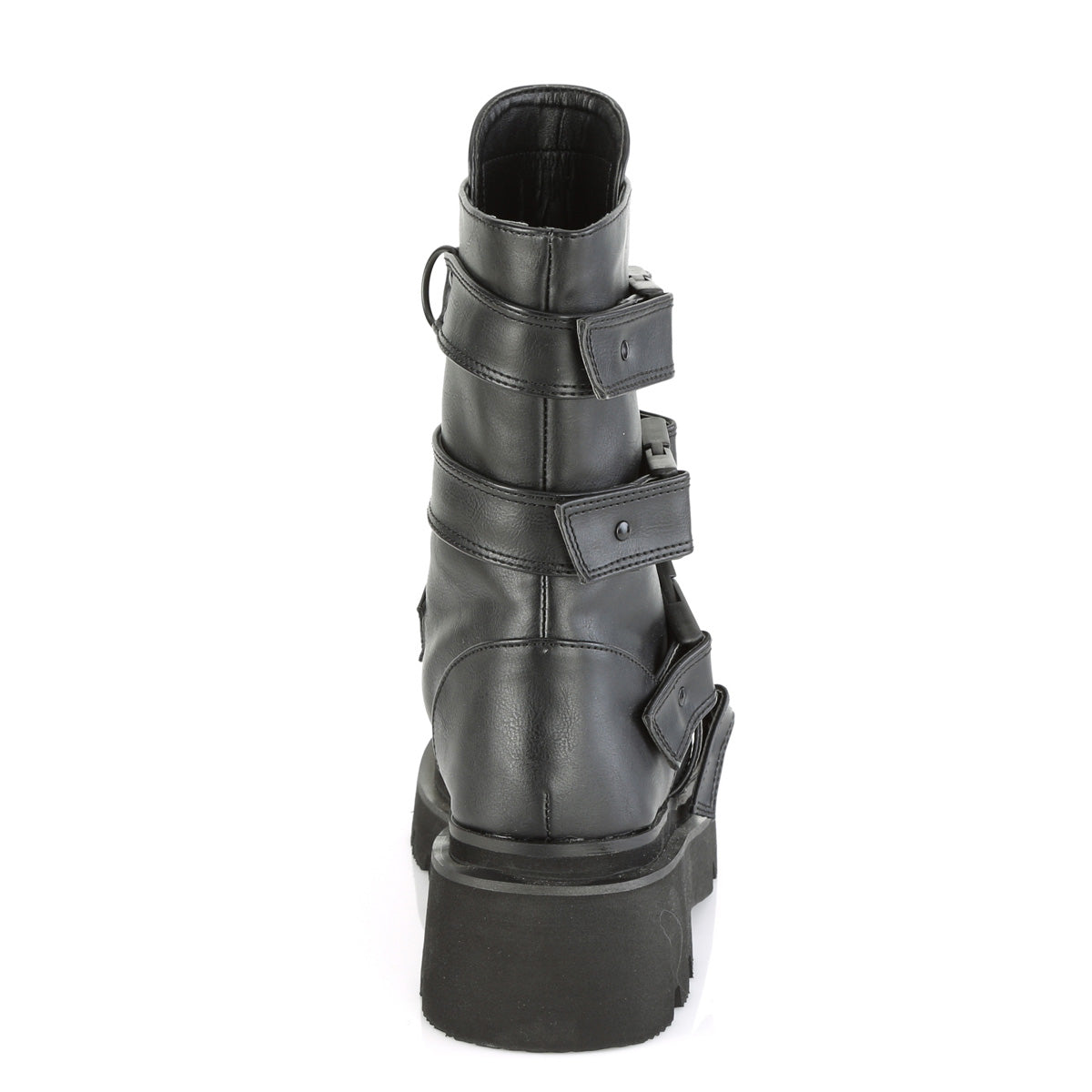 Demonia Cult Best Price - "Renegade-55" Boots - Black Vegan Leather