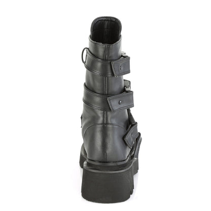 Demonia Cult Best Price - "Renegade-55" Boots - Black Vegan Leather