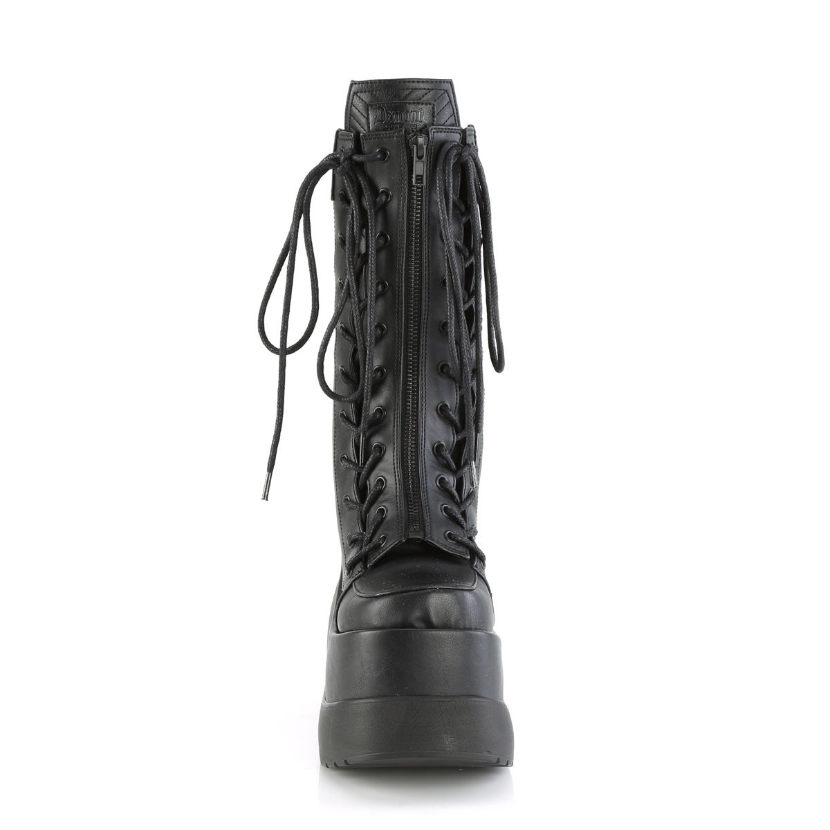 Demonia Cult Great Value - "Void-118" Boots - Black Vegan Leather-Patent