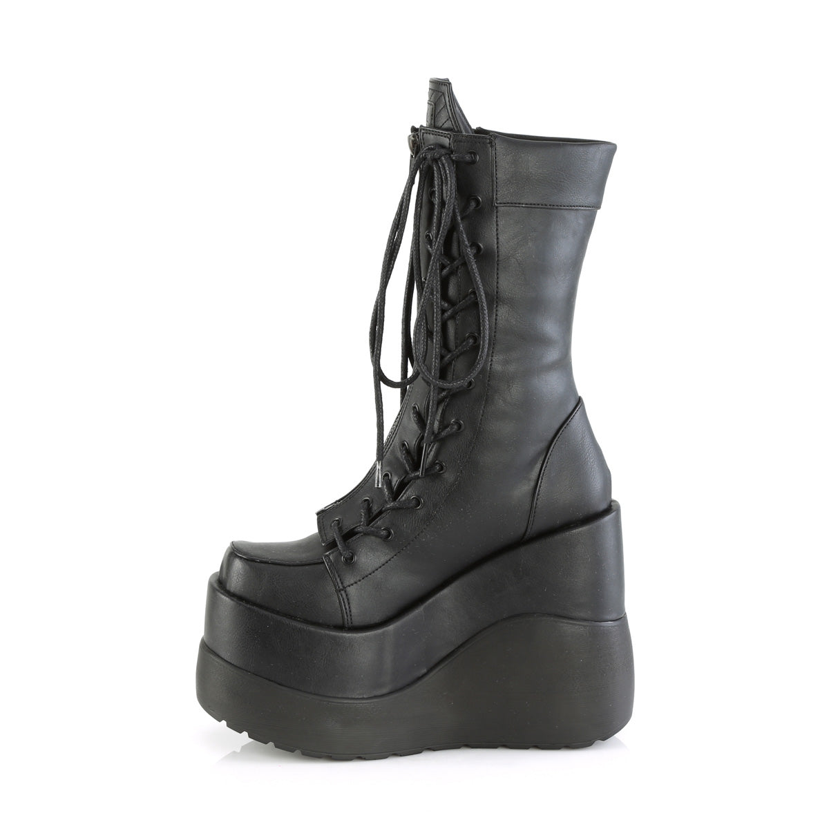 Demonia Cult Great Value - "Void-118" Boots - Black Vegan Leather-Patent