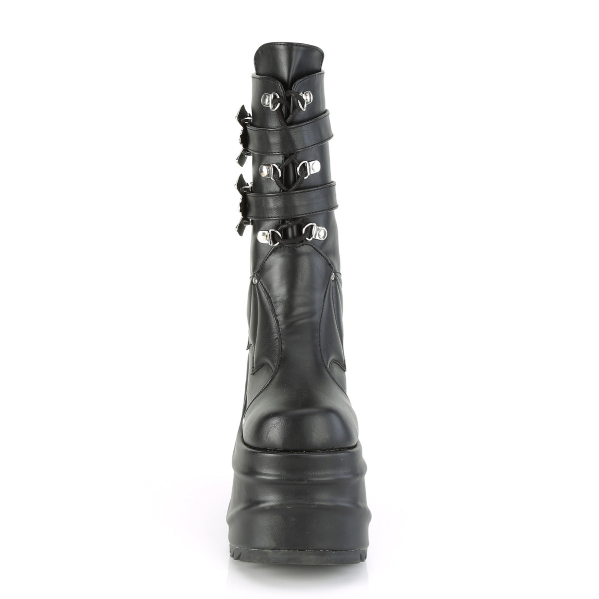 Demonia Cult Best Seller - "Wave-150" Boots - Black Vegan Leather