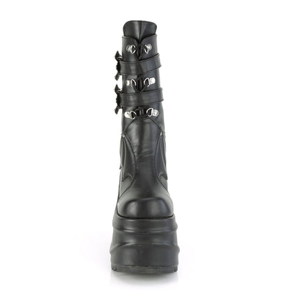 Demonia Cult Best Seller - "Wave-150" Boots - Black Vegan Leather