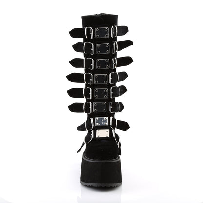 Demonia Cult Everyday - "Damned-318" Boots - Black Velvet