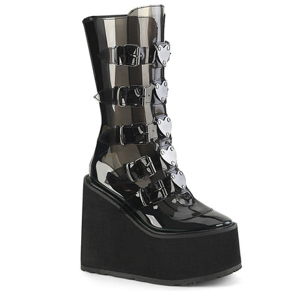 Demonia Cult Recommended - "Swing-230C" Boots - Smoke TPU