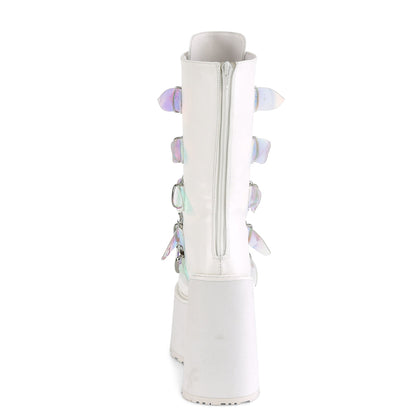 Demonia Cult Value - "Swing-230" Boots - White Vegan Leather